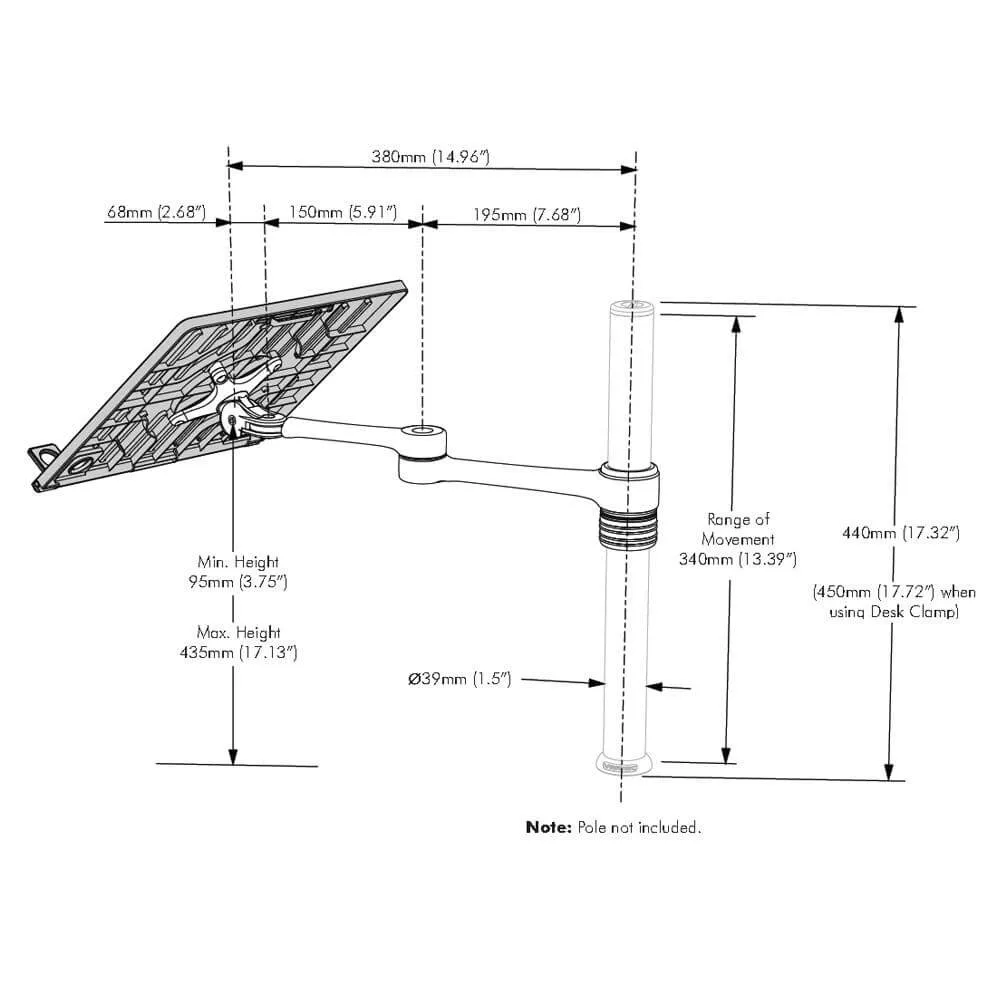Atdec Accessory Notebook Arm for AF