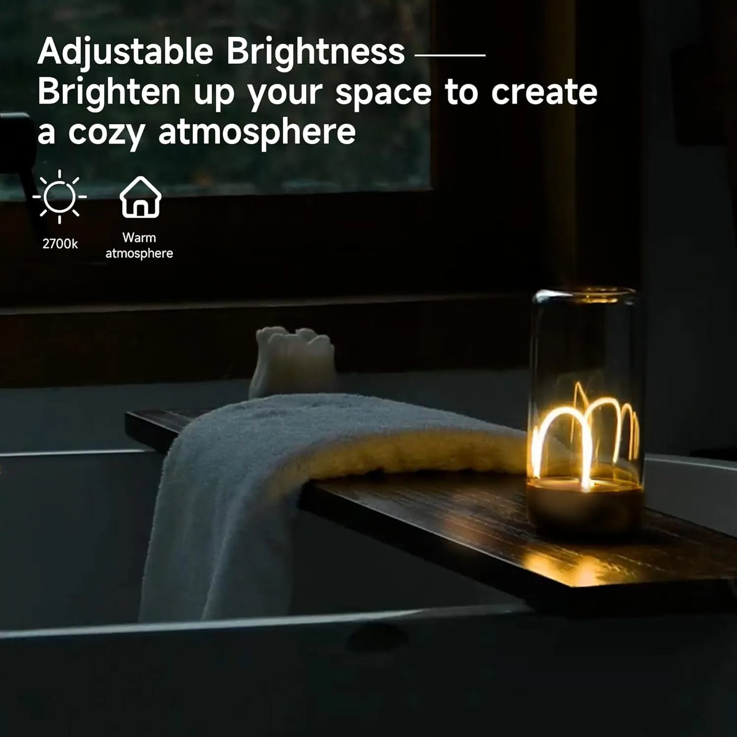 Auge Mini Tabe Light with Breathing Effect, Ideal as Atmosphere or Playing Games (Golden)