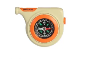 Aurora Camp Arcadia Pocket Compass and Whistle