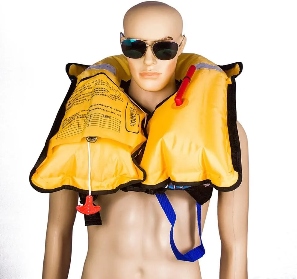 Automatic Inflatable Life Jacket Life Vest - Stay Safe with Confidence, Lightweight & Durable Inflatable Life Jacket Life Vest Basic for Adult Automatic