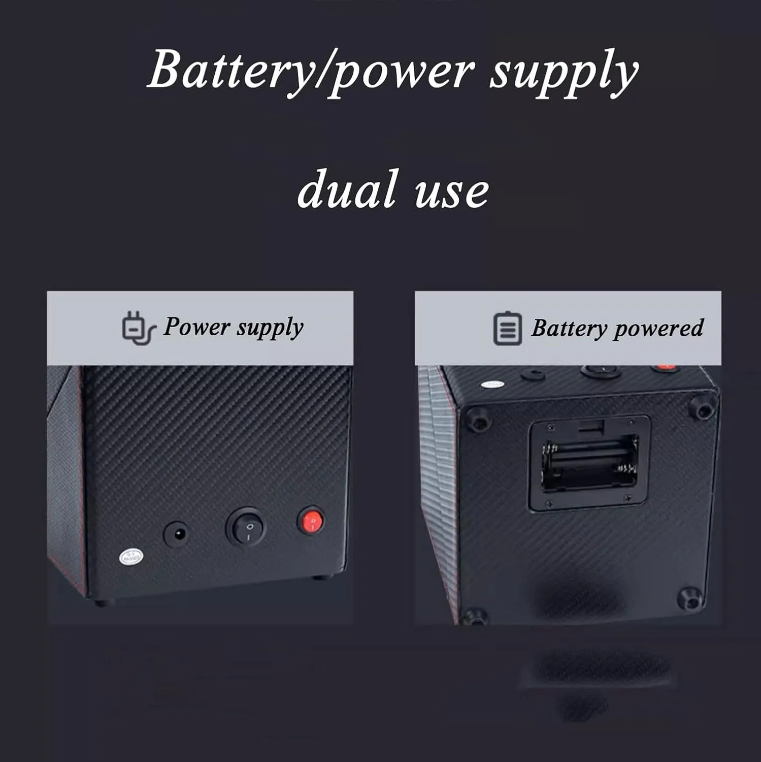 Automatic Watch Winder Watch Winders Fully Automatic Mechanical Watch Winder with Light and Silent Operation (F)