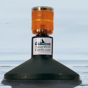 Away With Geese Repellent – Water Unit | Solar-Powered Floating Geese Deterrent and Pond Predator Control | Covers Up to 6.5 Acres | Ideal for Ponds, Lakes & Waterways