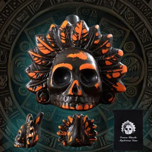 Aztec Death Whistle, Up To125  Decibels Loud Real Screaming Aztec Death Whistle Loudest Authentic Human Authentic Human Sounding Screams Halloween Costumes Gift(Orange)