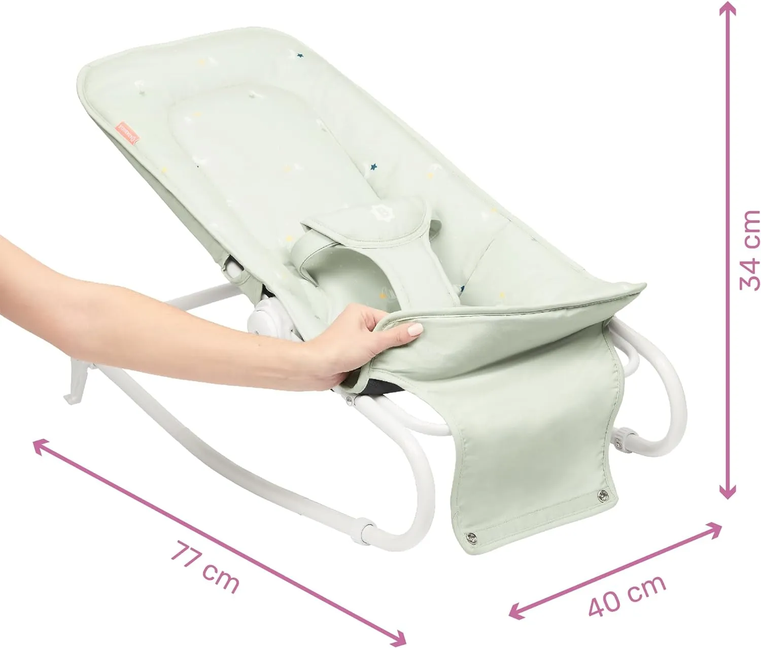 Babymoov -  Foldable Baby Bouncer And Rocker  - Green