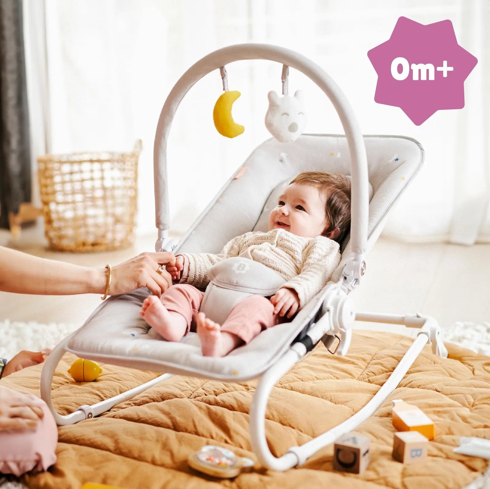 Babymoov -  Foldable Baby Bouncer And Rocker  - Green
