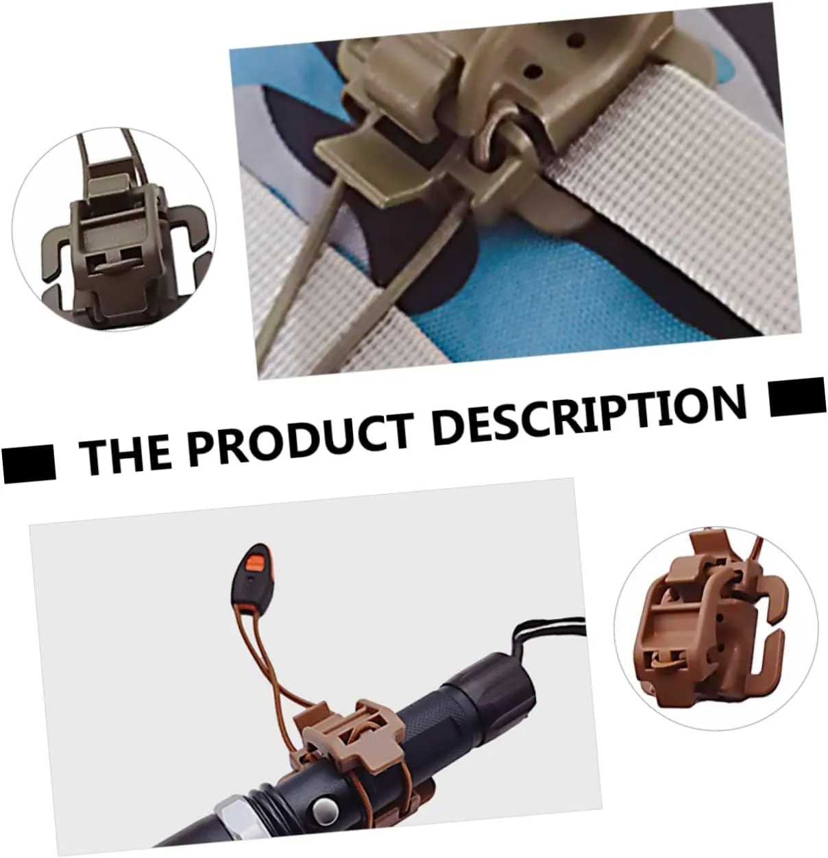 Back Hanger Reusable Webbing Clip Bungee Cords Police Hook Wire Vest Strap Management Tool Lights Strips