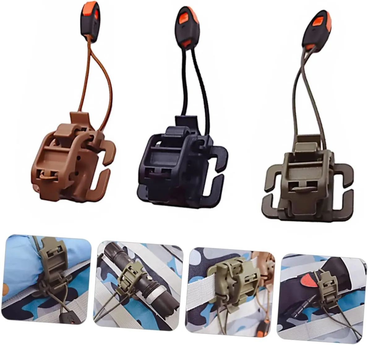 Back Hanger Reusable Webbing Clip Bungee Cords Police Hook Wire Vest Strap Management Tool Lights Strips