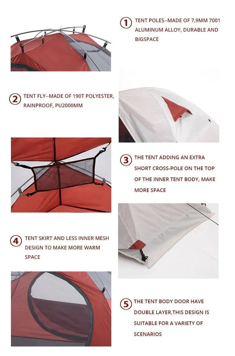 Backpacking Tent 2-3 People