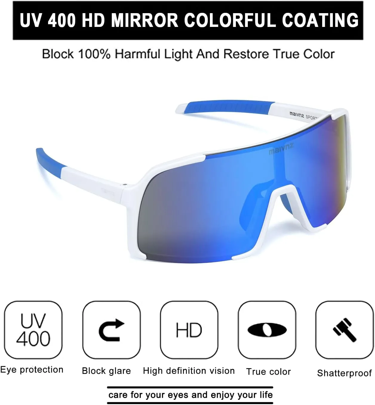 Baseball Sunglasses for Men Women UV400 Protection Sports Glasses for Cycling Running Softball Sunglasses