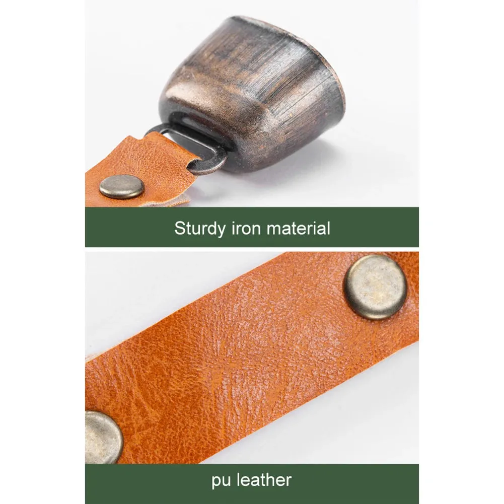 Bear Bell with Whistle Set with Magnetic Silencer Bear Repelling Bell Hanging Bear Bell Outdoor Camping Hiking Emergency Gear