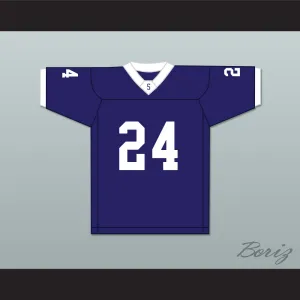 Benny Robinson 24 Saints High School Navy Blue Football Jersey The Last Whistle