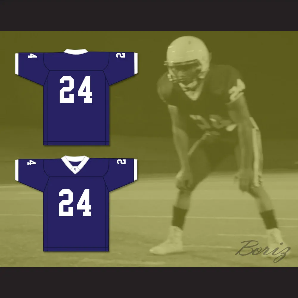 Benny Robinson 24 Saints High School Navy Blue Football Jersey The Last Whistle
