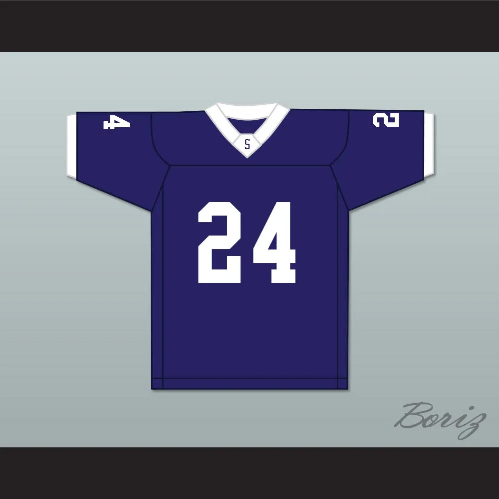 Benny Robinson 24 Saints High School Navy Blue Football Jersey The Last Whistle