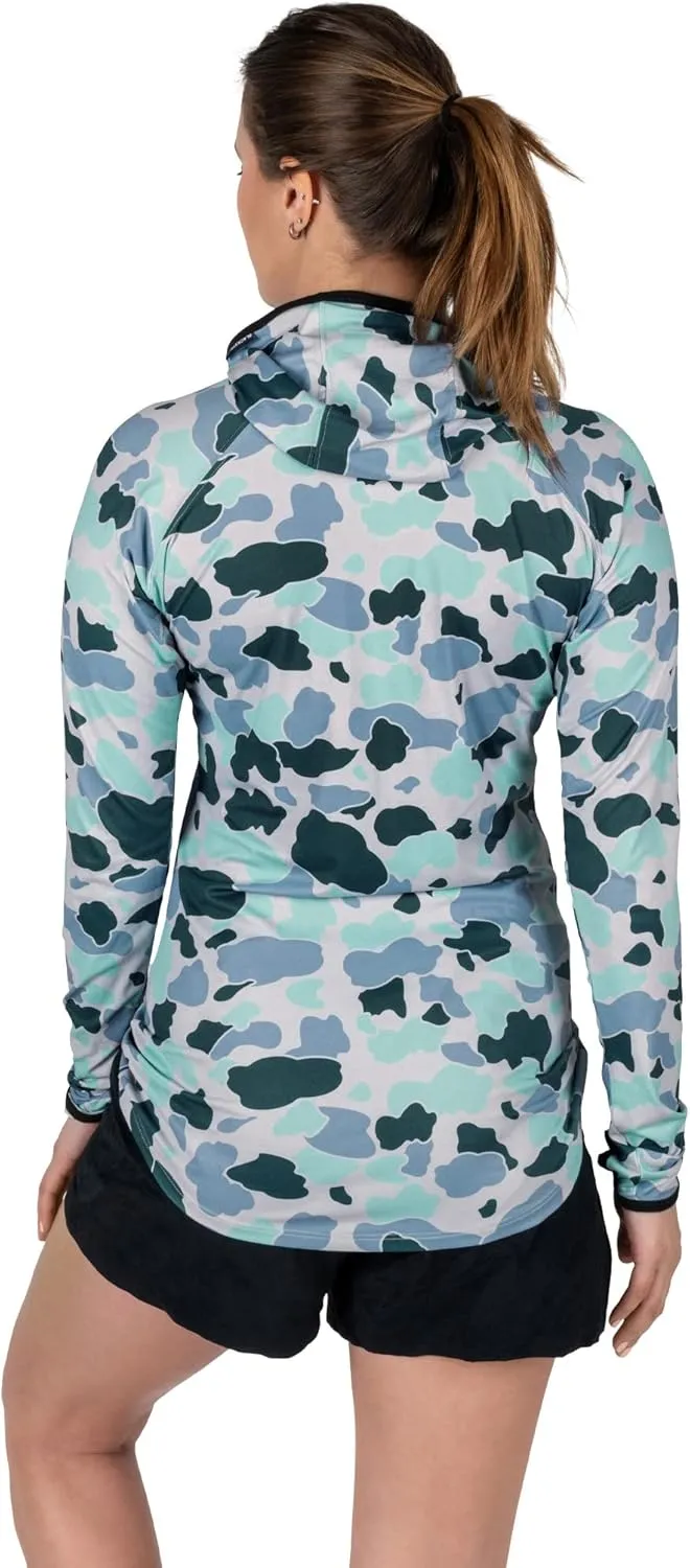 BLACKSTRAP Womens Hooded Brackish Crew UV Sun Shirt