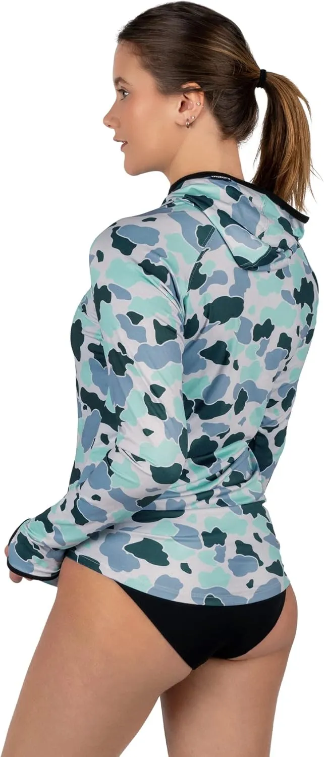 BLACKSTRAP Womens Hooded Brackish Crew UV Sun Shirt