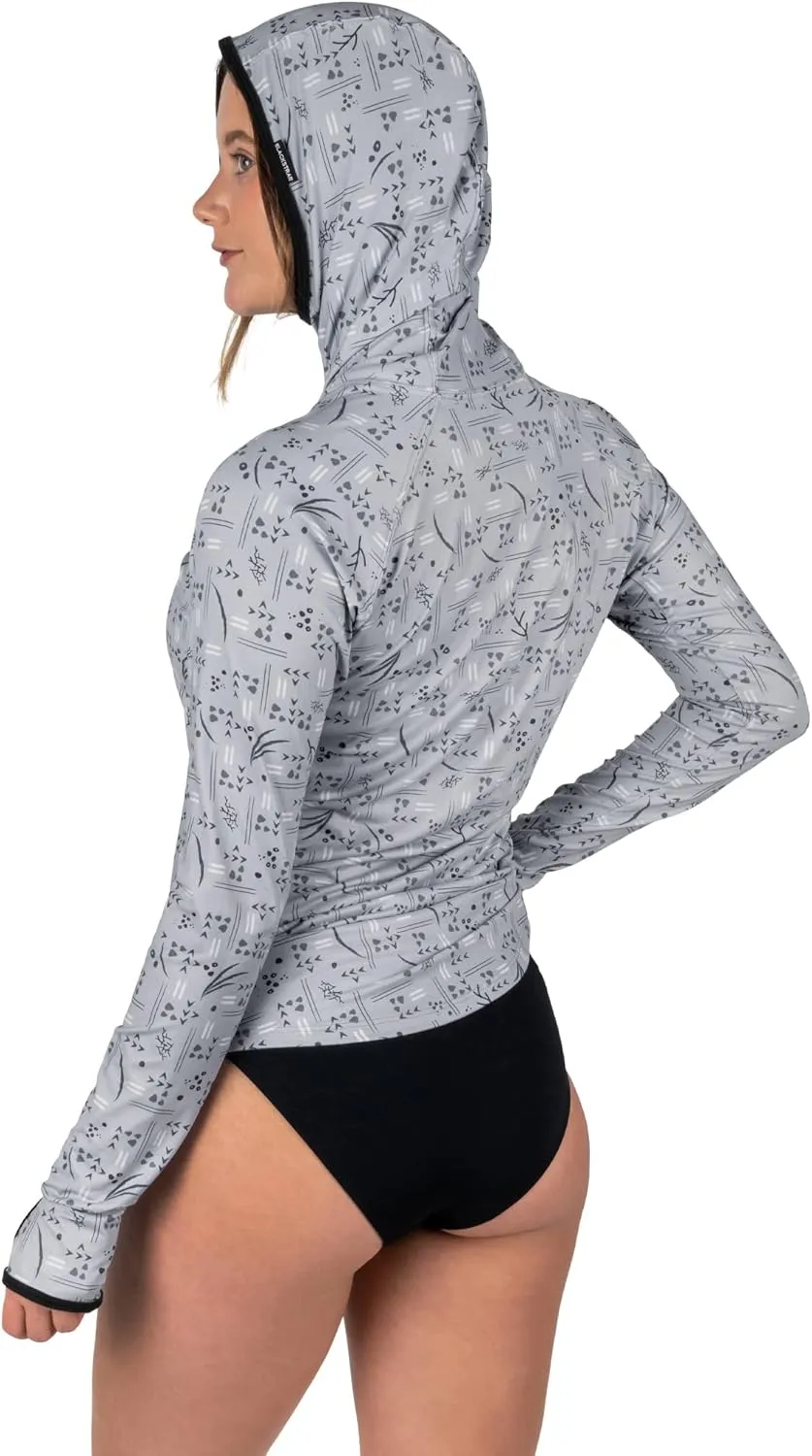 BLACKSTRAP Womens Hooded Brackish Crew UV Sun Shirt