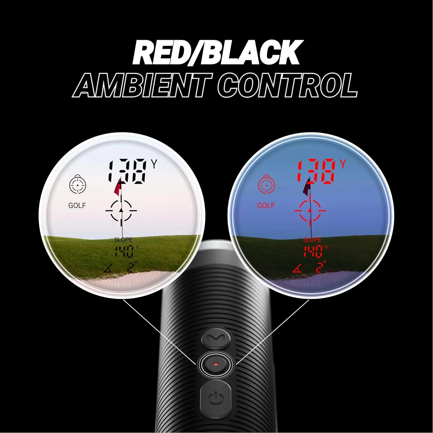 Blue Tees Golf Series 3 Max  Golf Rangefinder with Slope Switch, 1000 Yards Range Finder, 6X Magnification Laser Rangefinder, Slope Measurement, Magnetic Strip, Flag Pole Locking with Pulse Vibration
