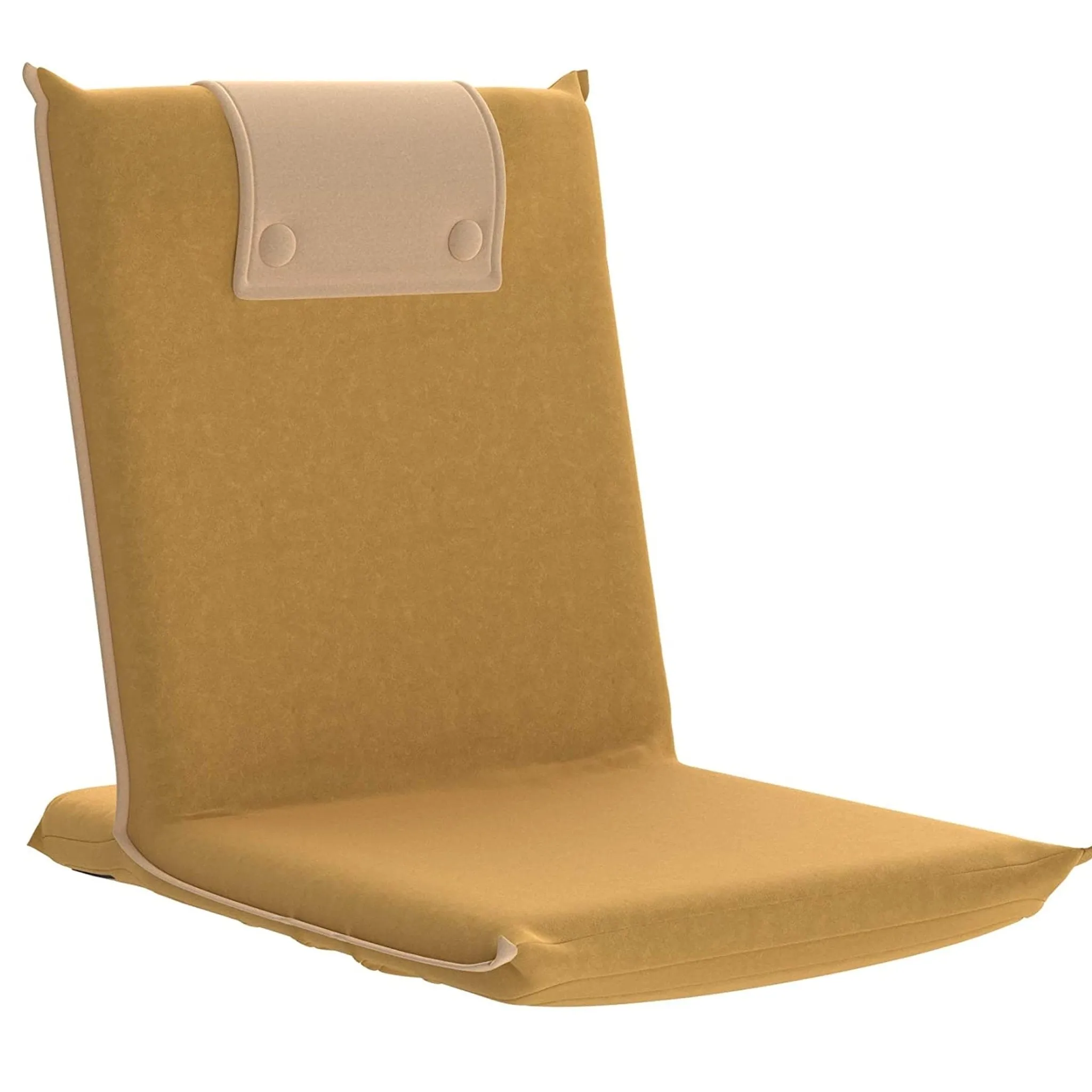bonVIVO Padded Gaming Meditation Floor Chair - Beige