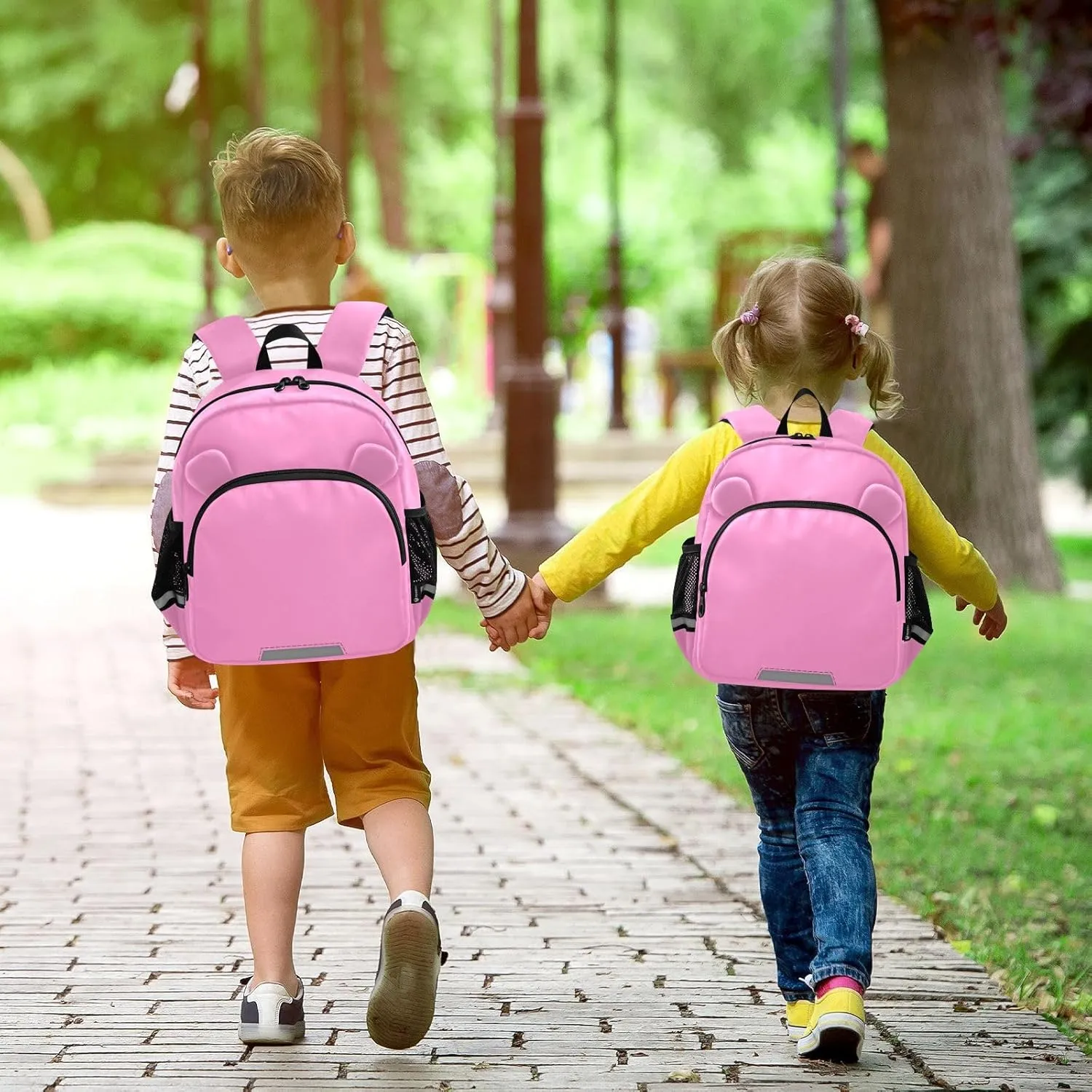 Bright Pink Toddler Backpack for School Kids Backpacks for Girls Boys 3-6 Elementary Preschool Kindergarten Backpack Toddler Bag