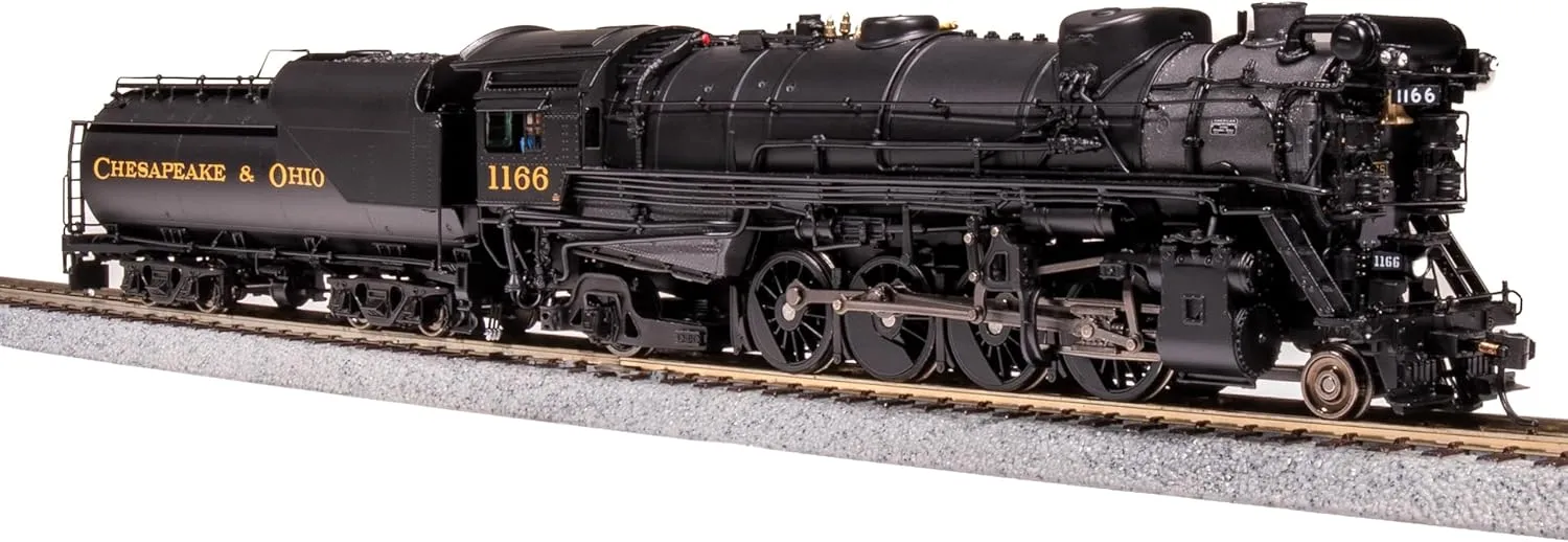 Broadway Limited 7593 Chesapeake & Ohio K-2 Mikado, #1196, 16-VC Tender, Paragon4 Sound/DC/DCC, Smoke, HO Scale
