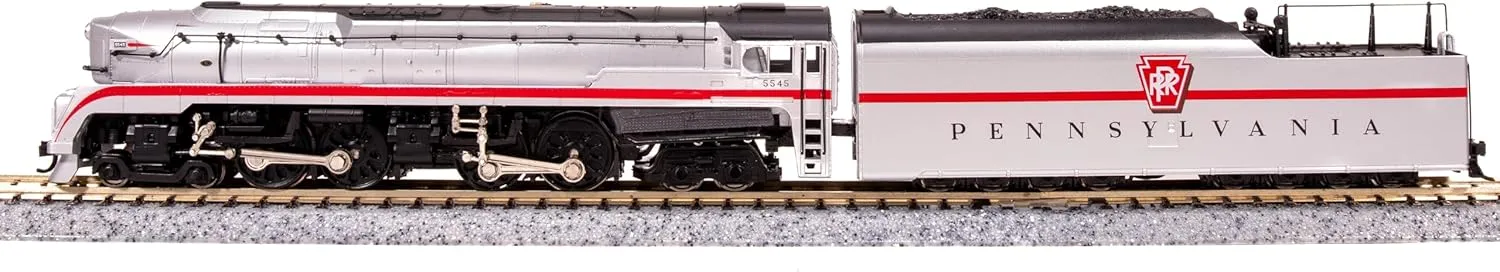 Broadway Limited 8028 PRR T1 Duplex, #5545, Silver w/Red, Paragon4 Sound/DC/DCC, N Scale