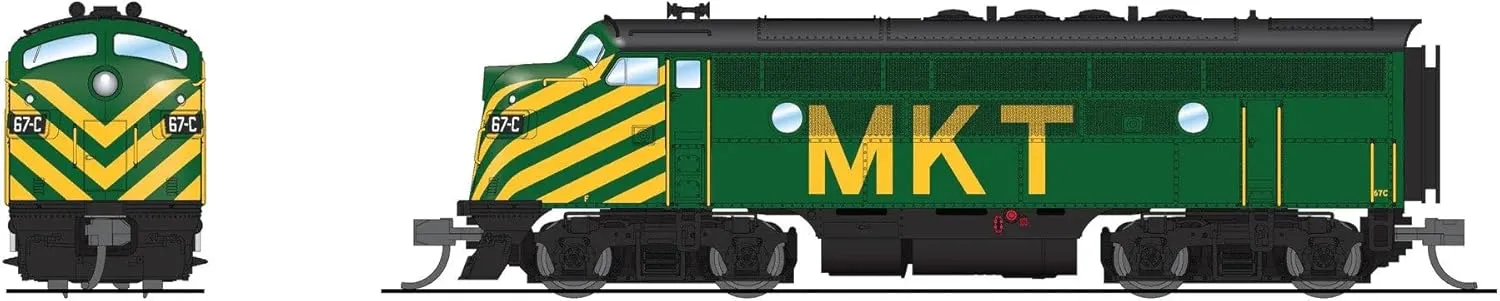 Broadway Limited 9215 EMD F3A, MKT 70-A, Green & Yellow, Paragon4 Sound/DC/DCC, N Scale (Hobbytyme Exclusive)