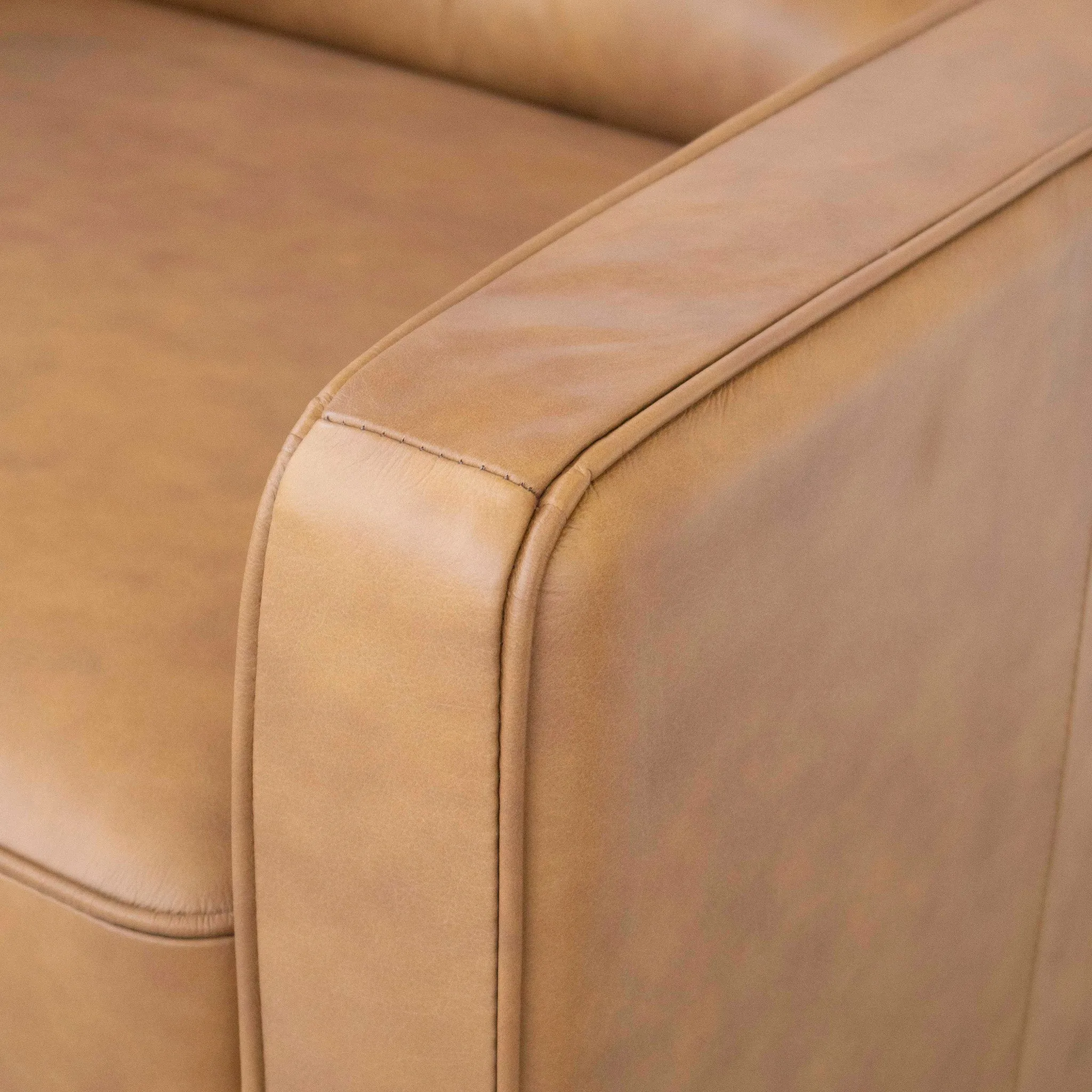 Broxton Tan Leather Lounge Chair