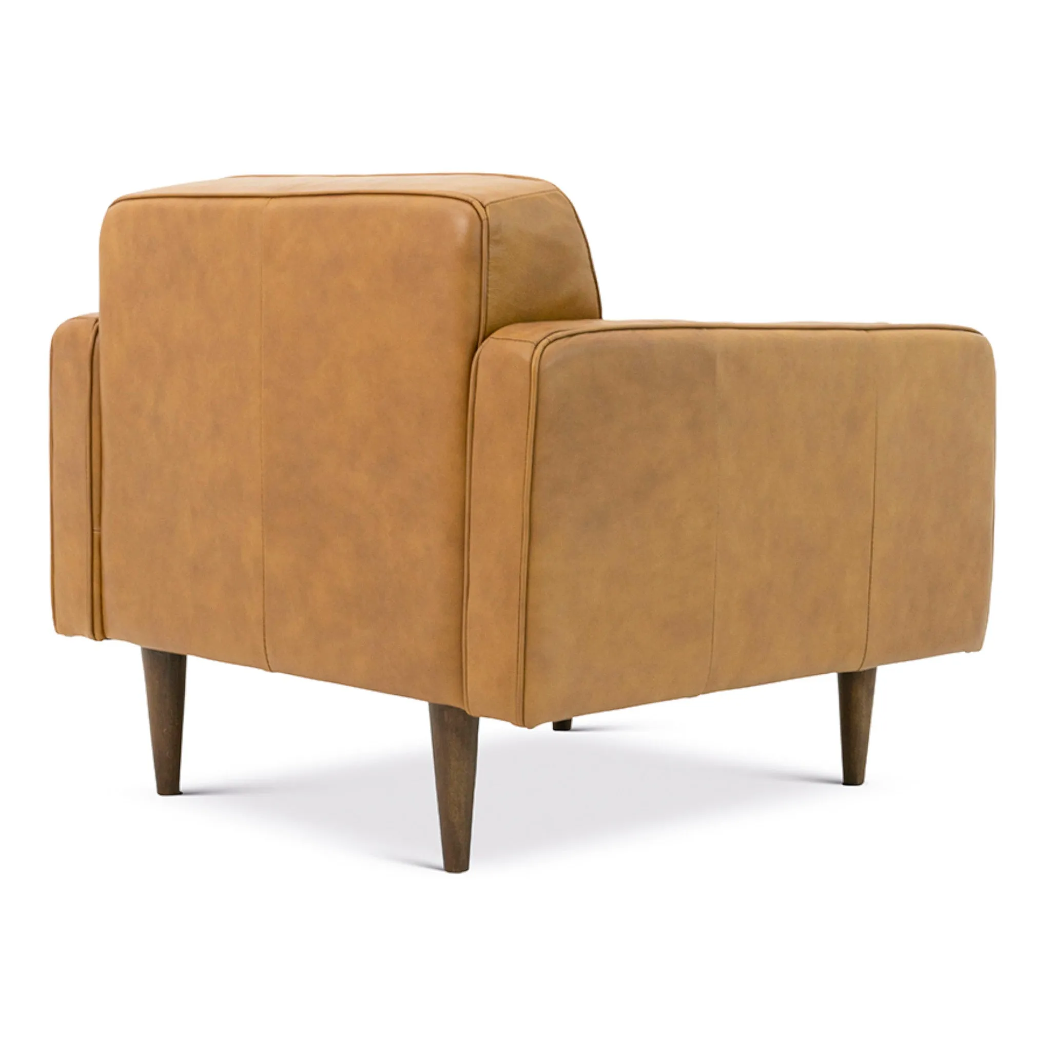 Broxton Tan Leather Lounge Chair