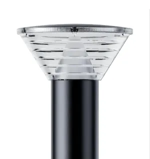 Bruen Commercial Solar Bollard Light Matt Black With Dual Temp 12  Hours Light PL-Bruen