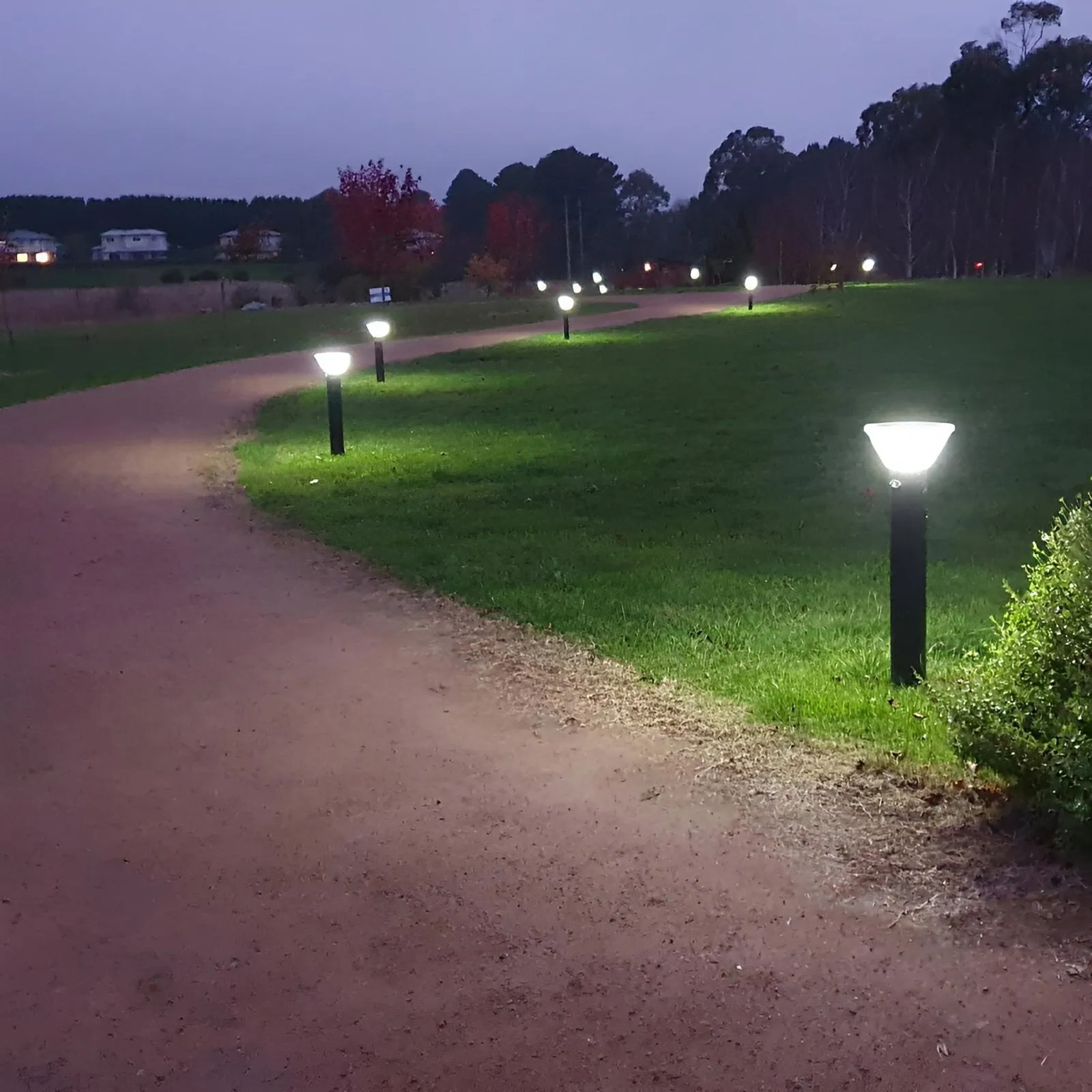 Bruen Commercial Solar Bollard Light Matt Black With Dual Temp 12  Hours Light PL-Bruen