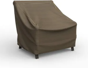Budge P1W02BTNW3 StormBlock Hillside Patio Chair Cover Premium, Outdoor, Waterproof, Large, Black and Tan Weave