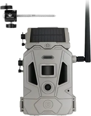 Bushnell CelluCORE 20 Solar Trail Camera, Low Glow Hunting Game Camera with Detachable Solar Panel   Tree Mount