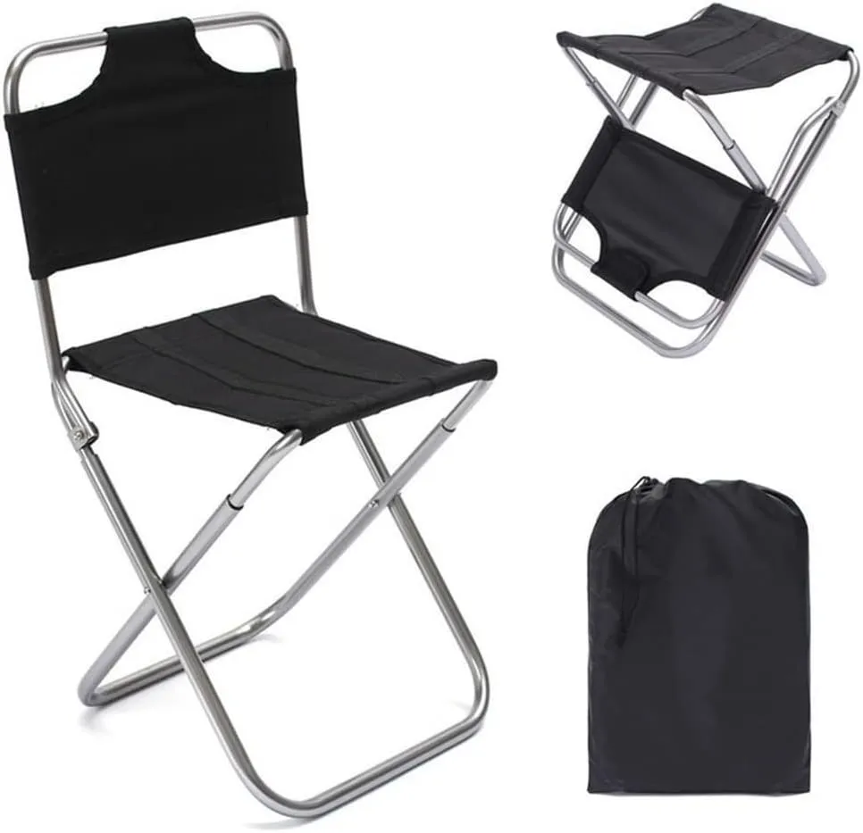 Camping Chair Outdoor Chair Foldable Chair Camping Chair Ultralight Outdoor Folding Chair Portable Backrest Fishing Stool Aluminum Art Sketching Bench Chair Folding Camping Chair
