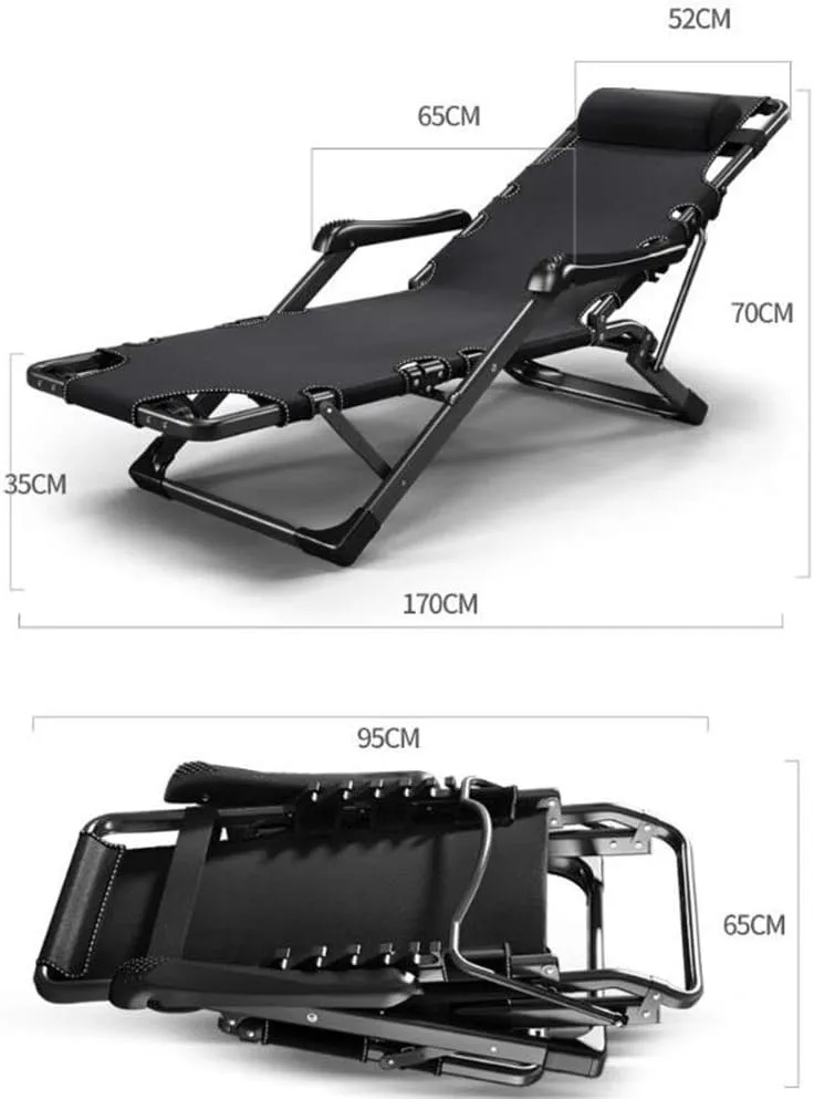 Camping Chair,Zero Gravity Recliner,Folding Chairs for Lunch Break,Balcony Lounge Chair,Outdoor Beach Sun Chairs,Portable Cot,Outdoor Reclining Chair