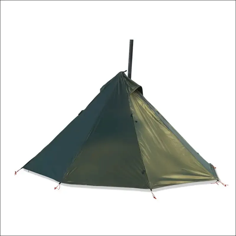 Camping hot tent with chimney window outdoor ultralight tipi teepee tent pyramid double layer