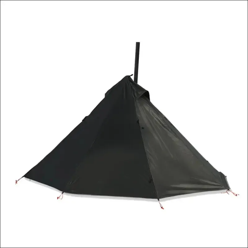 Camping hot tent with chimney window outdoor ultralight tipi teepee tent pyramid double layer