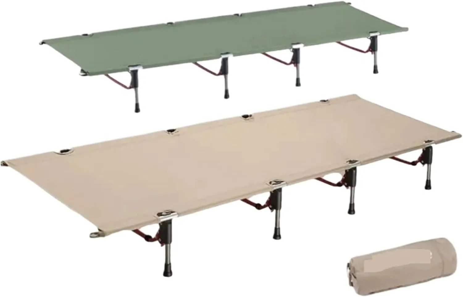 Camping Outfit Camping Cot Foldable Aluminum Alloy Camping Bed Ultralight Portable Tent Sleeping Pad Outdoor Tourist Office Bed Fashionable