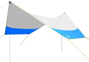 Camping Tarp Sun Shelter, Sun Shelter,Waterproof Ultralight Awning Canopy for Hiking Fishing Picnic, Beach Tent Camping Cushion Survival Shelter Folding Pergola Canopy