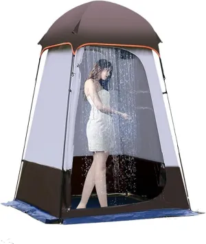 Camping Tent Shower Tent,Outdoor Changing Tent,Built-in Hook can Hang 20L of Water,63 * 63 * 95inch,210D Oxford Cloth Waterproof Tent, Portable Toilet Shelter with Carry Bag for Camping,Beach