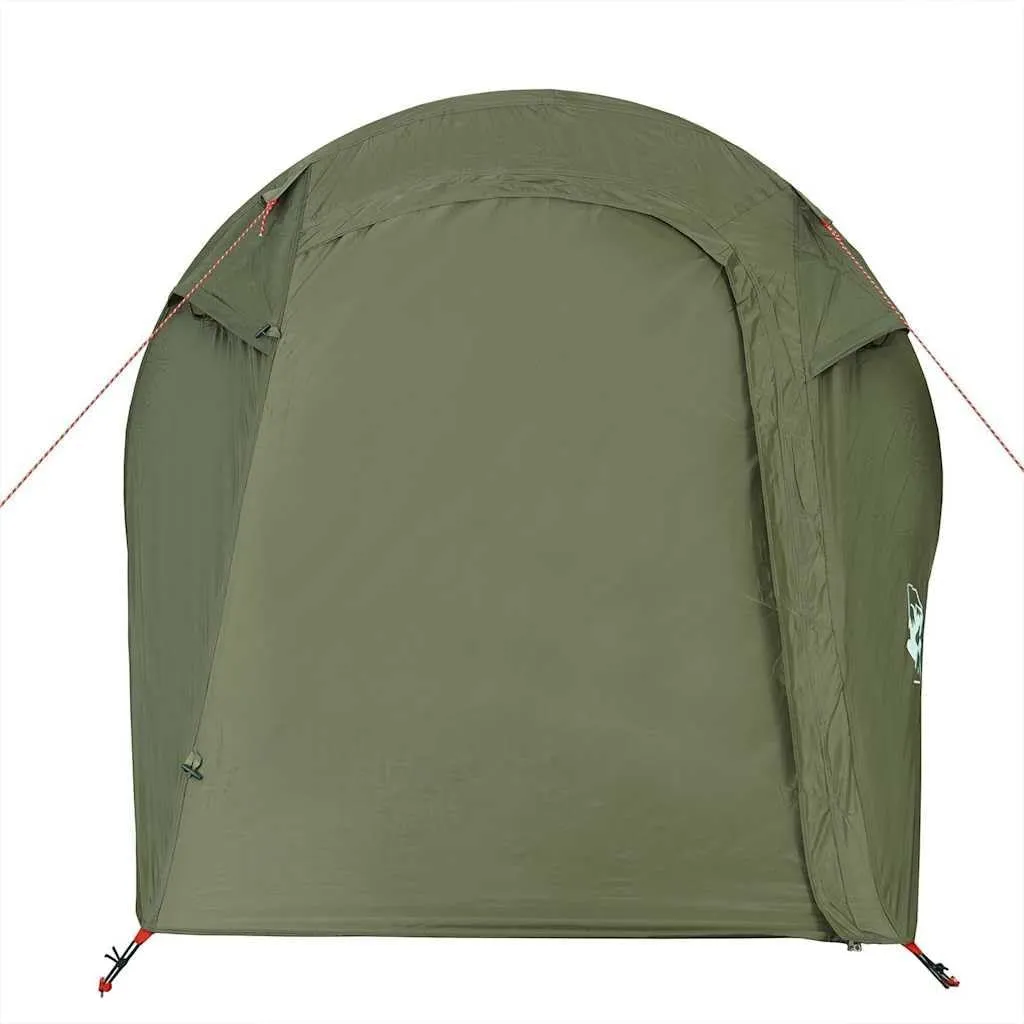 Camping Tent Tunnel 3-Person Olive Green Waterproof vidaXL vidaXL