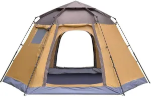 Camping-Tents Portable Waterproof Tents Ventilated Mesh Windows Carry Bag for Camping Backpacking Hiking Outdoor Music Festivals Blue
