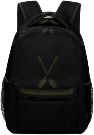 Canoe with Paddle Travel Backpack Lightweight Shoulders Bag Laptop Daypack for Work Office