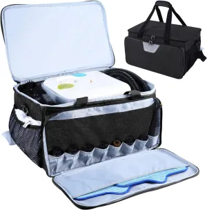 Carry Bag Compatible with Dupray Neat Steam Cleaner, Dupray Neat Steamer for Floors Storage Organizer Adjustable Steam Cleaner Storage Bag with Extra Pockets, Black