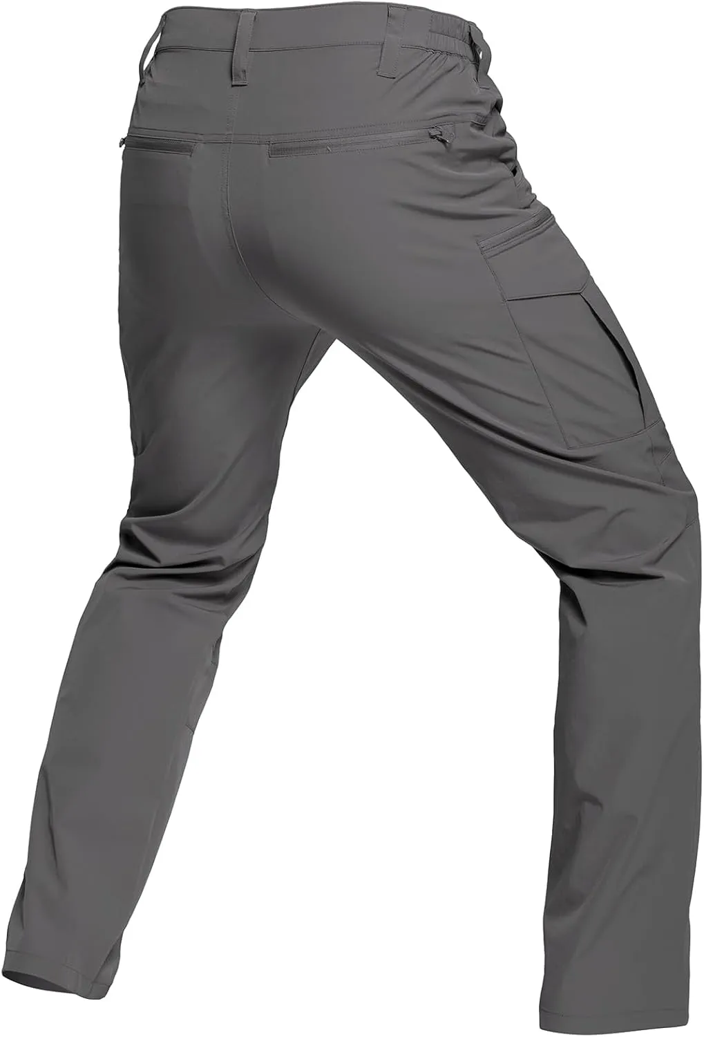 CARWORNIC Men's Quick Dry Tactical Hiking Pants Flex Water Resistant Lightweight Outdoor Fishing Cargo Work Pants 9 Pockets