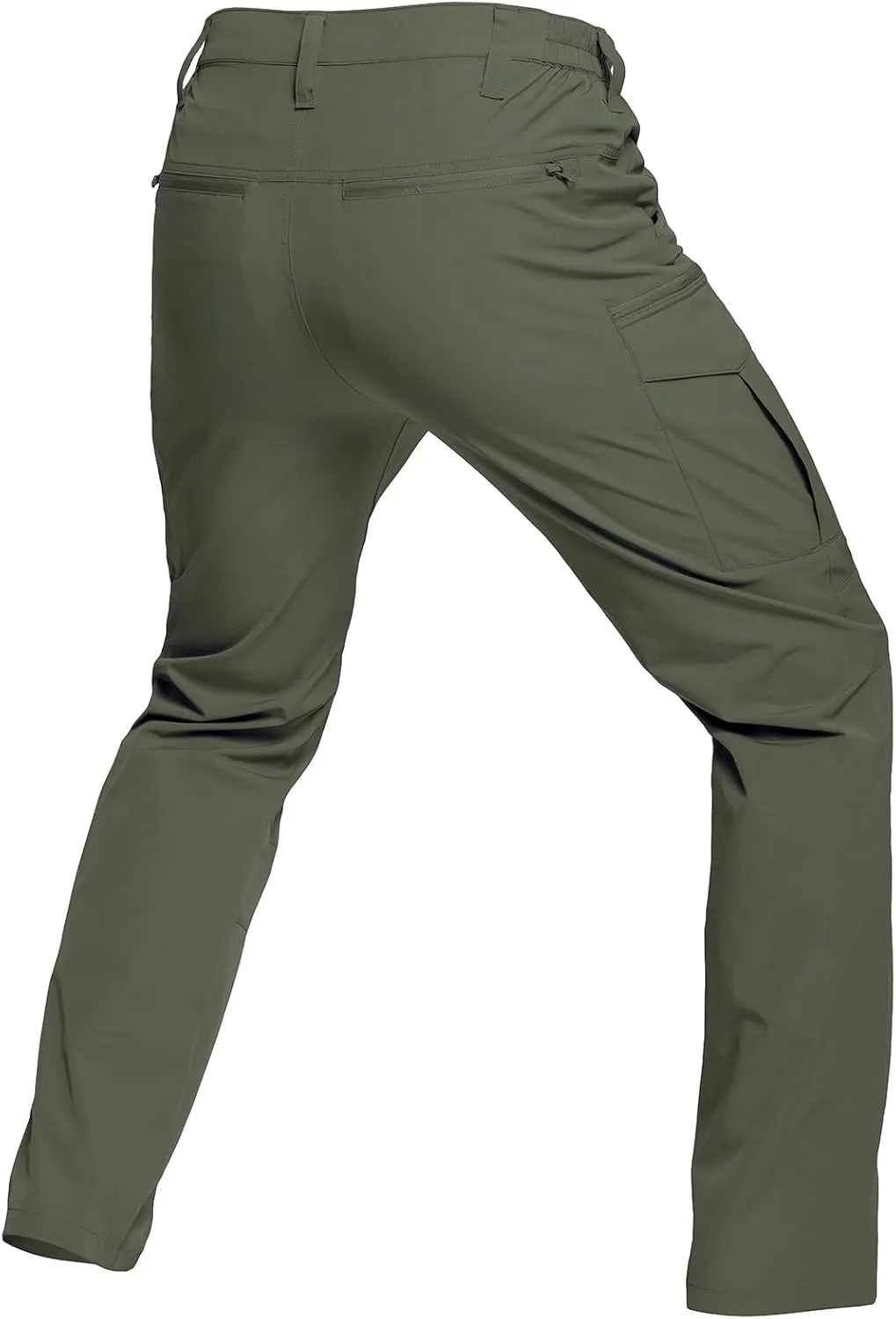 CARWORNIC Men's Quick Dry Tactical Hiking Pants Flex Water Resistant Lightweight Outdoor Fishing Cargo Work Pants 9 Pockets