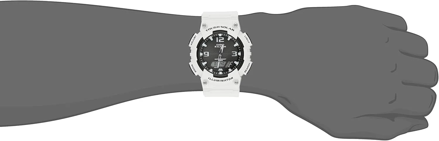 Casio AQS800W Series | Analog Digital Watch | 100M WR | Solar Powered | 1/100 SEC Stop Watch | 6-Language Day of The Week Indicator | Countdown Timer | LED Light | Multi Alarm