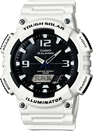 Casio AQS800W Series | Analog Digital Watch | 100M WR | Solar Powered | 1/100 SEC Stop Watch | 6-Language Day of The Week Indicator | Countdown Timer | LED Light | Multi Alarm