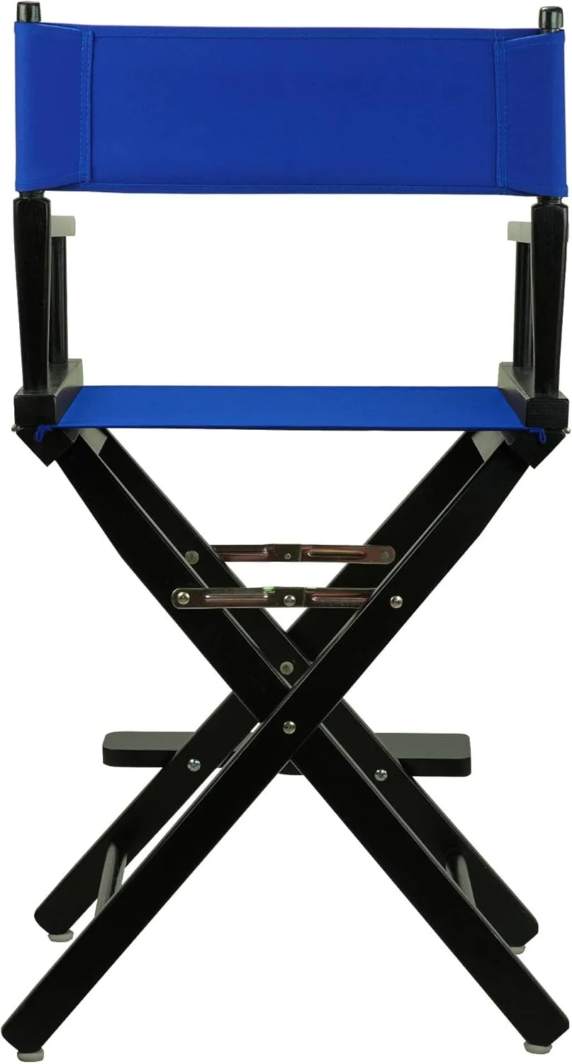 Casual Home 24" Director's Chair Black Frame-with Burgundy Canvas, Counter Height