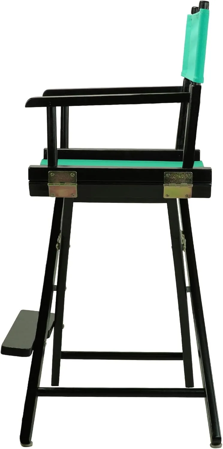 Casual Home 24" Director's Chair Black Frame-with Burgundy Canvas, Counter Height