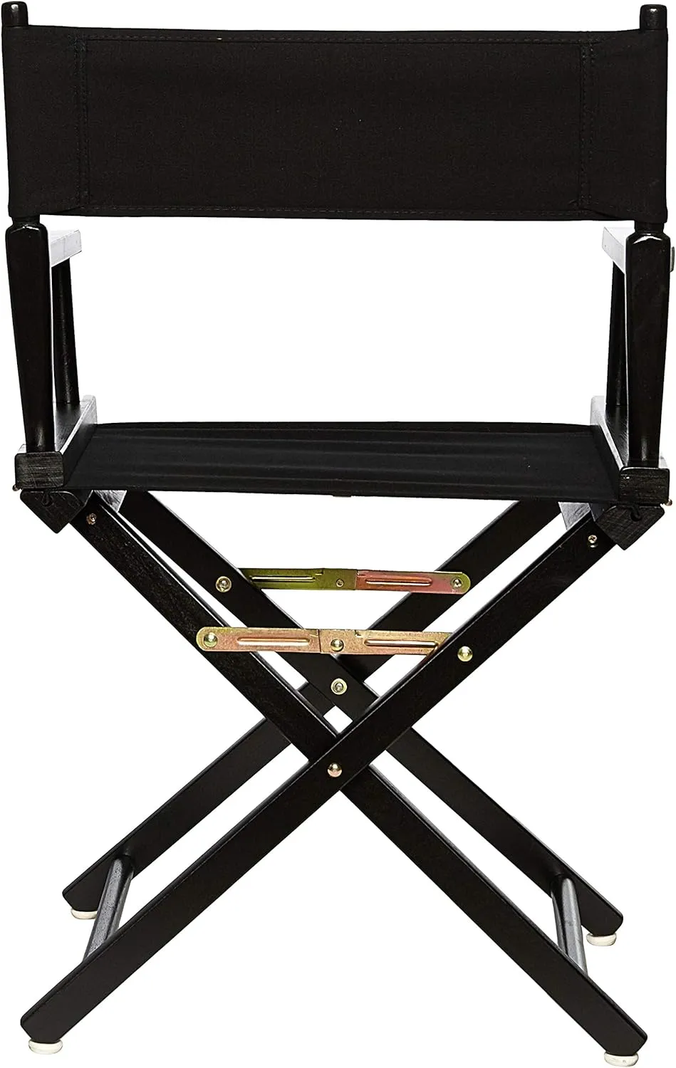 Casual Home Director's Chair ,Black Frame/Black Canvas,18" - Classic Height